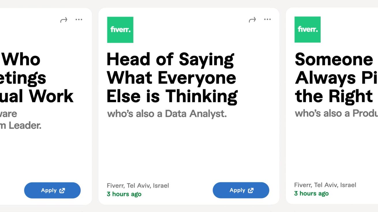 a Fiverr viralizou com “cargos ridículos” no LinkedIn
